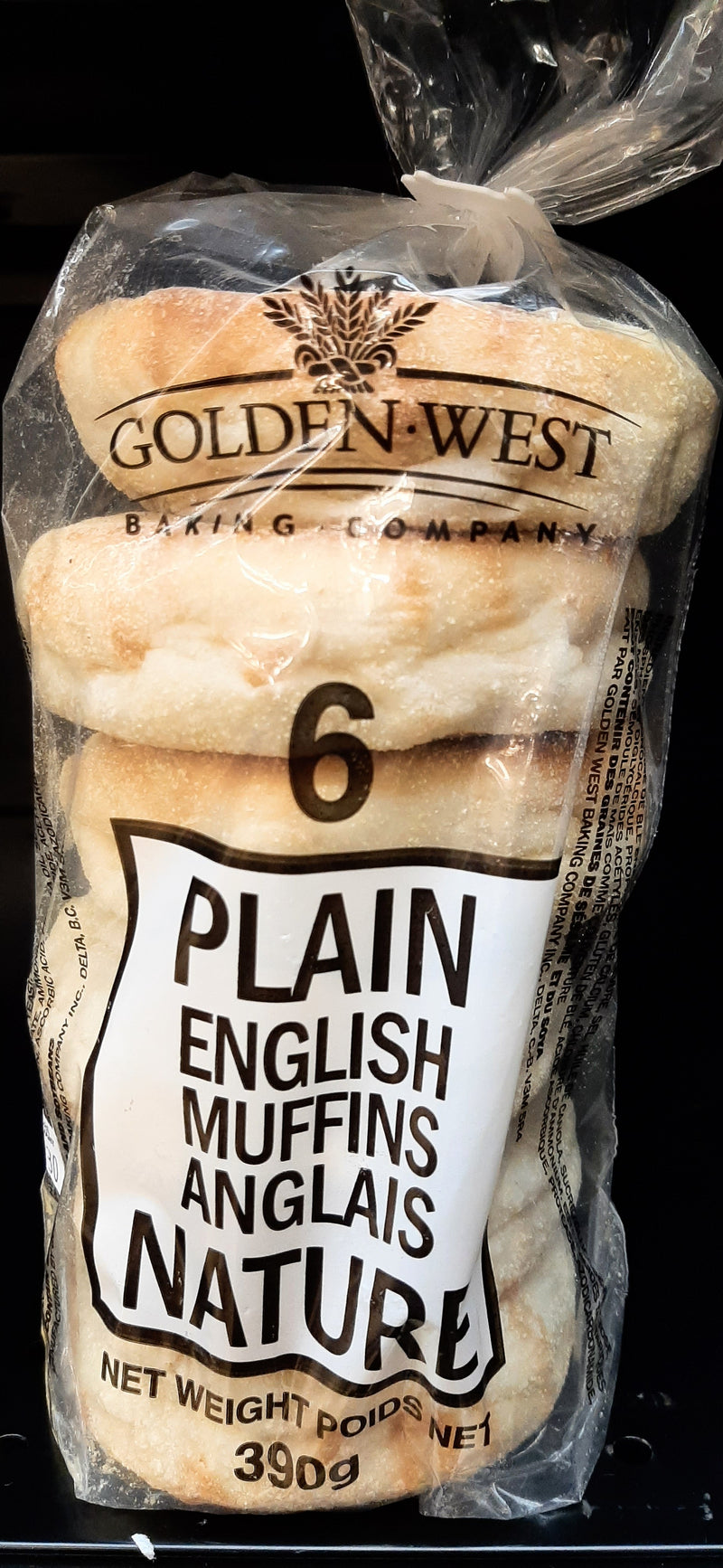 GOLDEN WEST ENGLISH MUFFINS [6 PK]