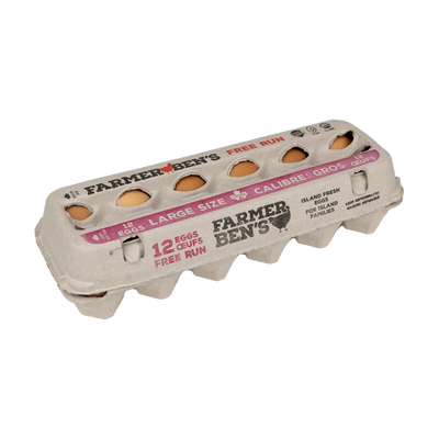 FARMER BENS FREE RUN EGGS [1 DOZ]