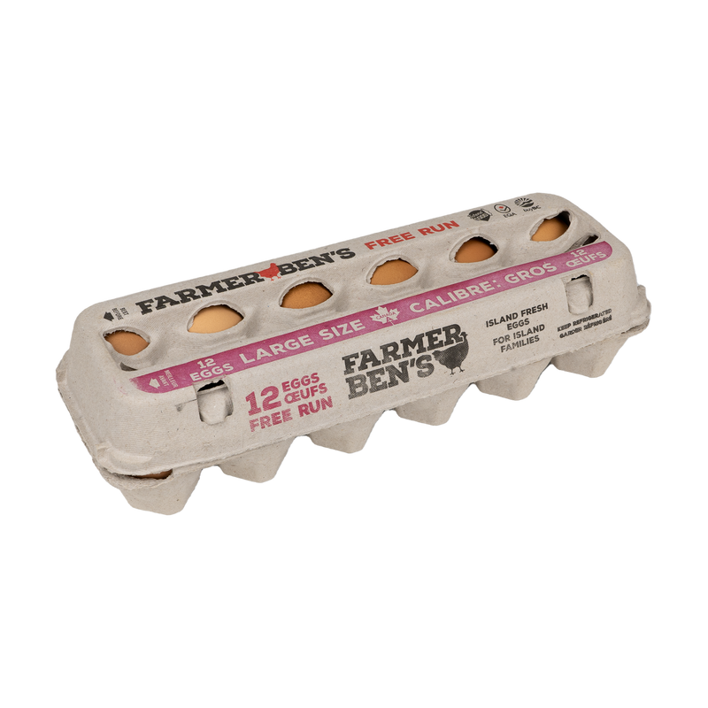 FARMER BENS FREE RUN EGGS [1 DOZ]