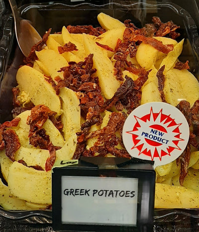 GREEK POTATOES with Sun-dried Tomatoes