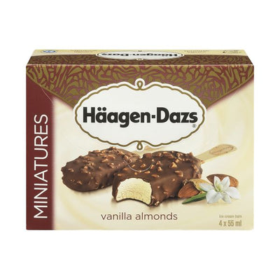 HAAGEN DAZS VAN ALMOND MINIS [4 PK]