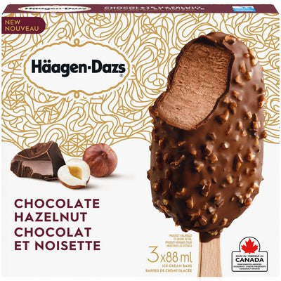 HAAGEN DAZS CHOC HAZELNUT BARS [3 x88ML]