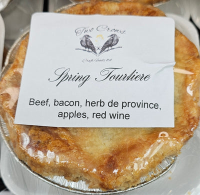 TWO CROWS POT PIE Spring Tourtiere, 1 ea