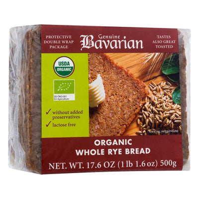 BAVARIAN ORG WHOLE RYE BREAD [500 G]