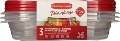 RUBBERMAID TAKE ALONGS REC [3 TRAYS]