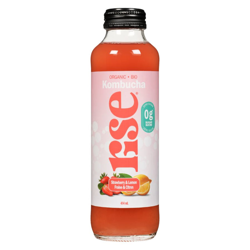 RISE STRAW LEMON KOMBUCHA [414 ML]