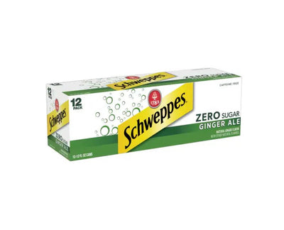 SCHWEPPES GINGER ALE ZERO [12 PACK]