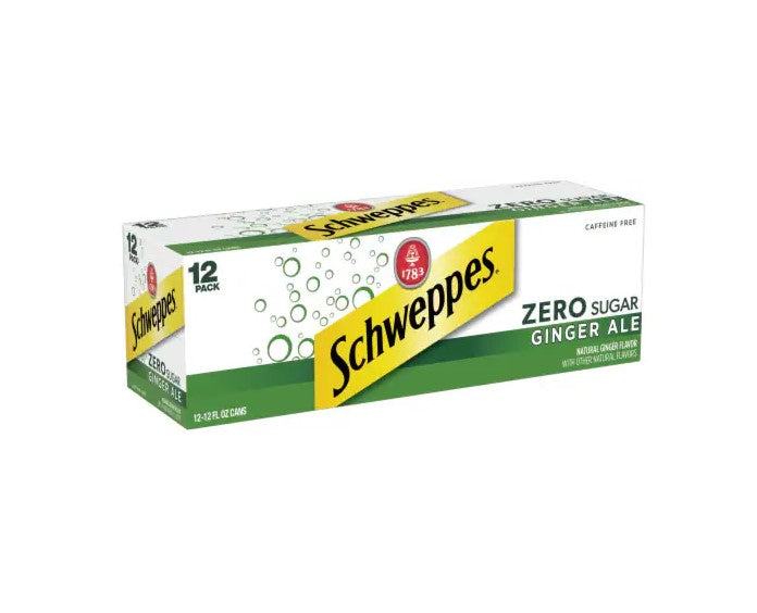 SCHWEPPES GINGER ALE ZERO [12 PACK]