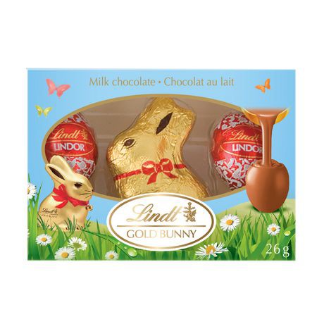 LINDT MILK CHOCOLATE Gold Bunny & Eggs, 28 G