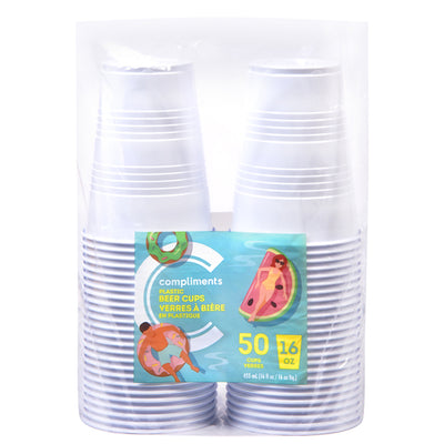 PLASTIC BEER CUPS [50 pcs]