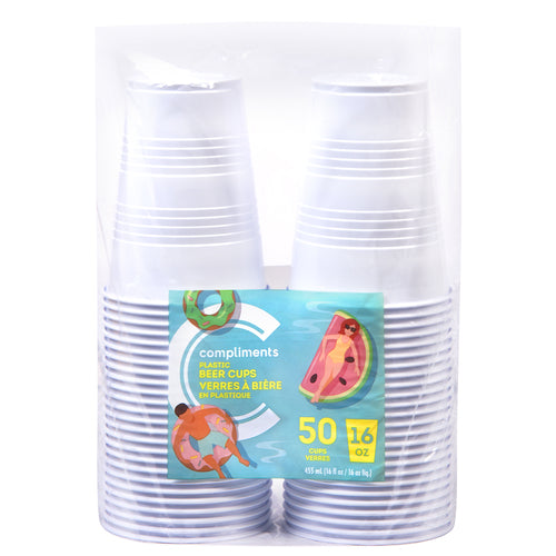 PLASTIC BEER CUPS [50 pcs]