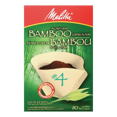 MELITTA BAMBOO CONE FILTERS [80 PK]