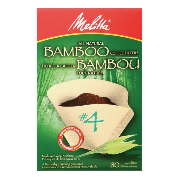 MELITTA BAMBOO CONE FILTERS [80 PK]