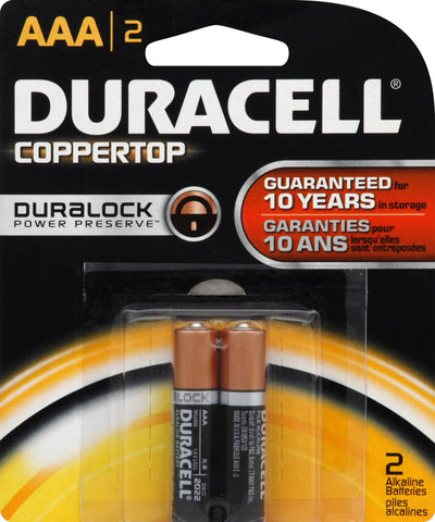 DURACELL COPPERTOP  AAA [2 PACK]