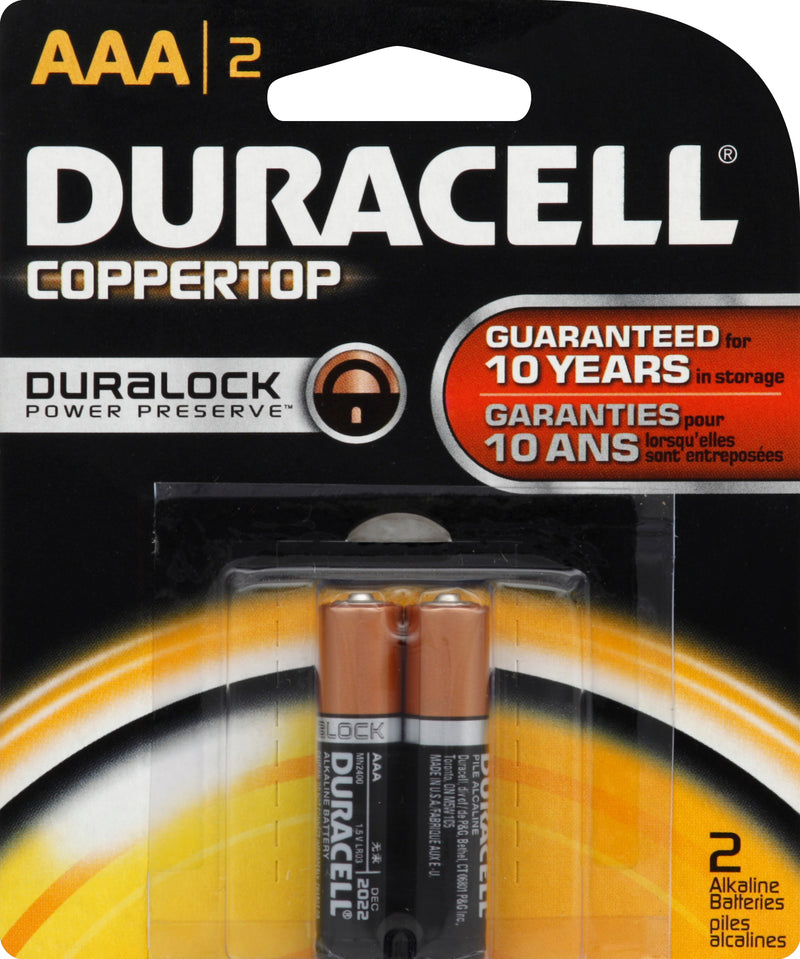 DURACELL COPPERTOP  AAA [2 PACK]