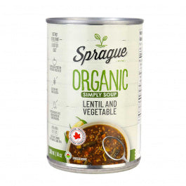 SPRAGUE ORG LENTIL VEG SOUP [398 ml]