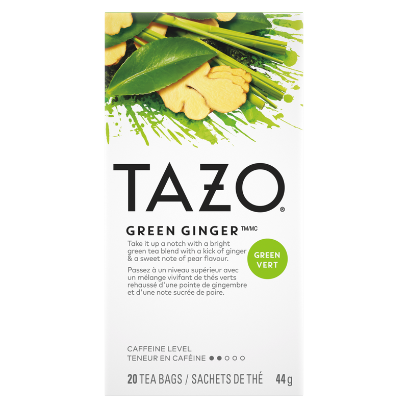 TAZO GREEN GINGER TEA [20 BAGS]