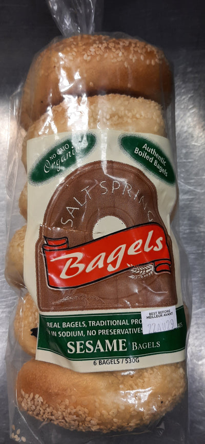 SALTSPRING ORG BAGELS ASST [6 PK]