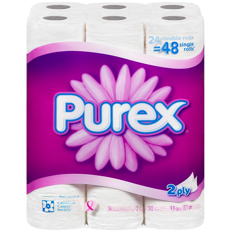 PUREX BATHROOM TISSUE DOUBLE [24 ROLL]