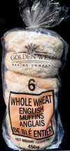 GW WHOLE WHEAT ENGLISH MUFFINS [6 PK]