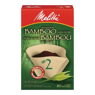 MELITA  FILTERS #2 BAMBOO CONE [80 PK]