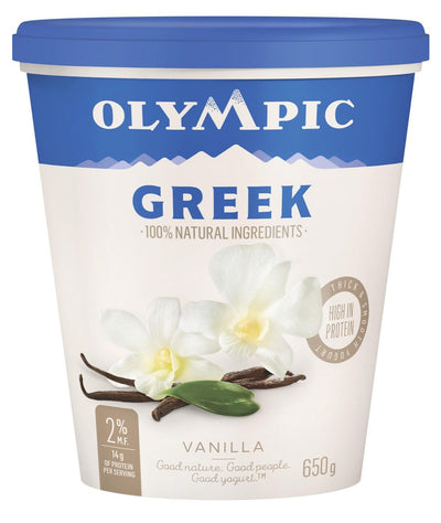 OLYMPIC 2% GREEK YOG VANILLA [650 G]