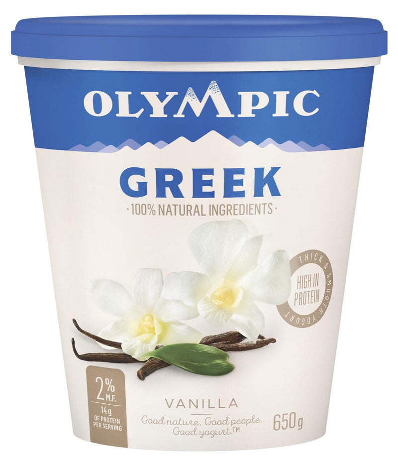 OLYMPIC 2% GREEK YOG VANILLA [650 G]