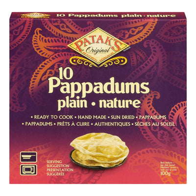 PATAKS PLAIN PAPPADUMS [100 G]