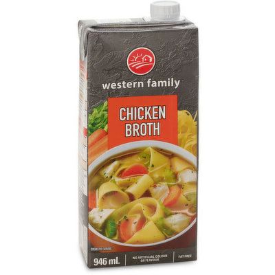 WESTERN FAMILY BROTH CHICKEN [946 ml]