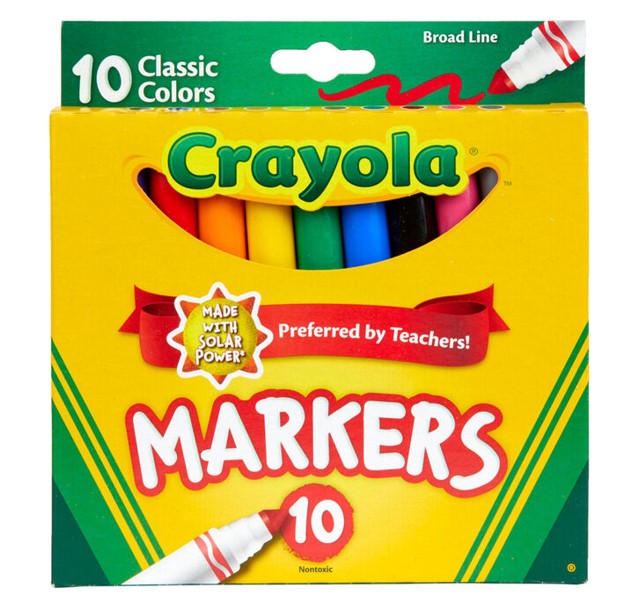 CRAYOLA WASHABLE MARKERS [10 s]