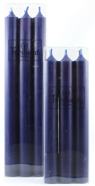 TWILIGHT 10" NAVY CANDLES [6 PK]