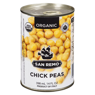 SAN REMO ORGANIC CHICK PEAS [398 ml]