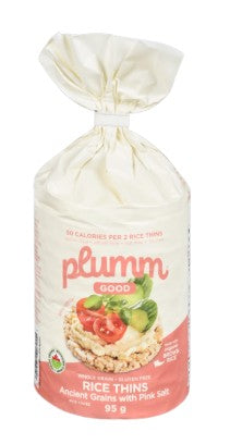 PLUM GOOD RICE THINS PINK SALT [95 G]