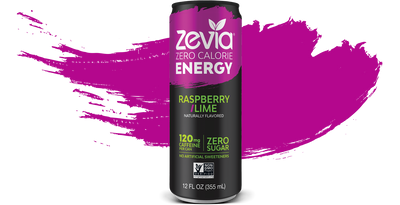 ZEVIA ORG RASP LIME ENERGY [355 ml]