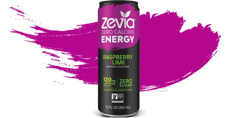 ZEVIA ORG RASP LIME ENERGY [355 ml]