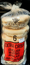 GW EXTRA CRISP ENGLISH MUFFINS [6 PK]