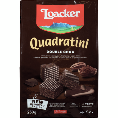 QUADRATINI DOUBLE CHOC [250 G]