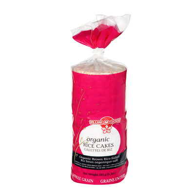 PLUM ORG BR RICE SALTED CAKES [185 G]