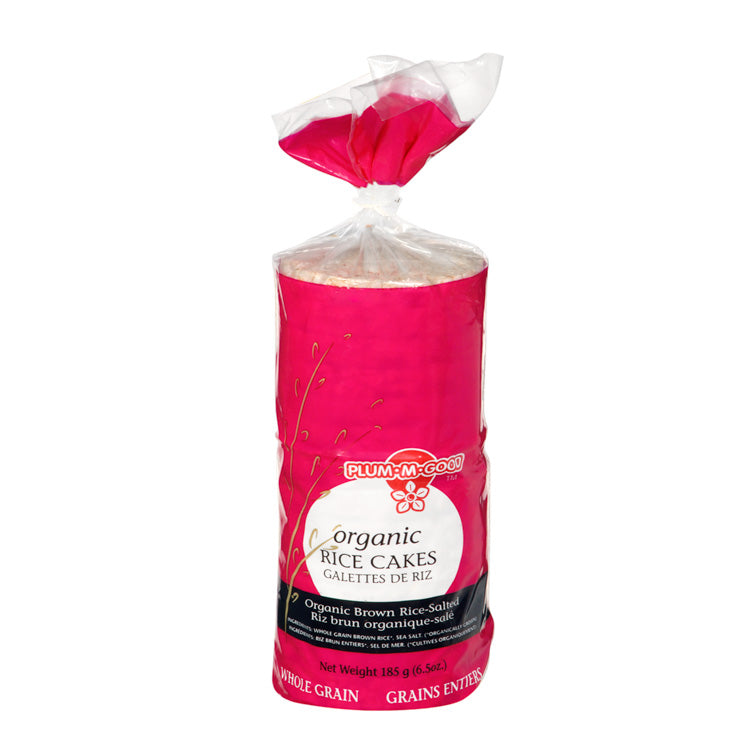 PLUM ORG BR RICE SALTED CAKES [185 G]