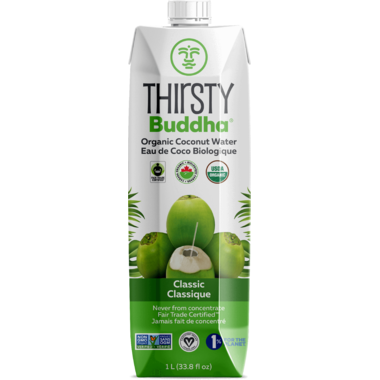 THIRSTY BUDDHA Organic Coconut Water, 1 L