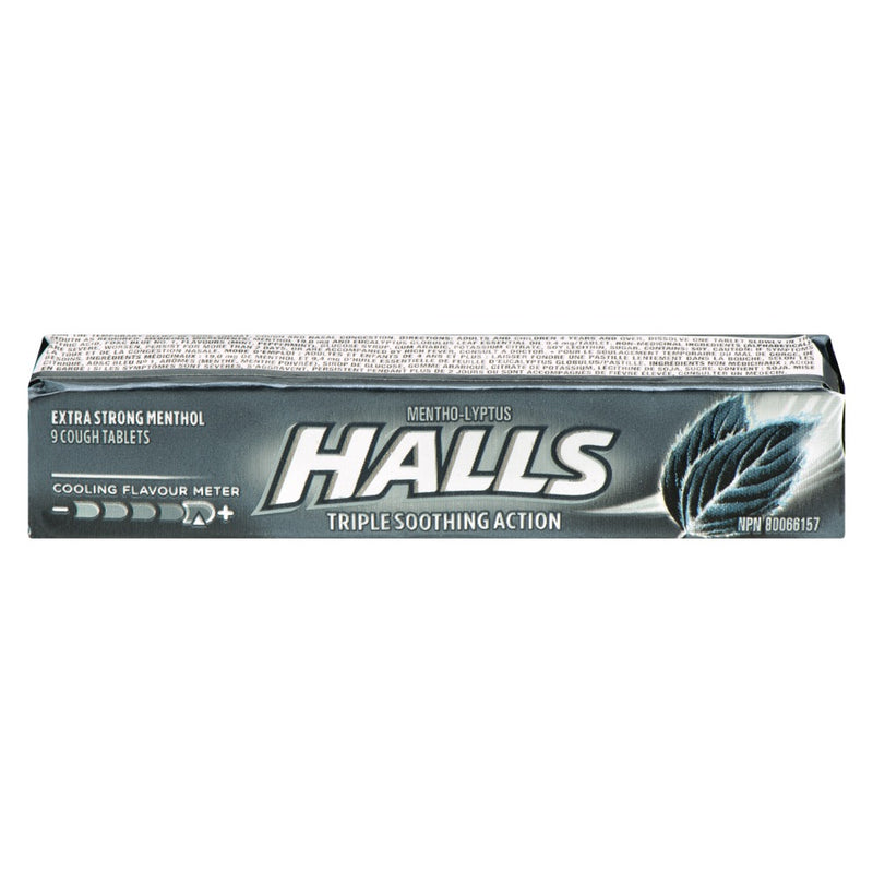 HALLS EXTRA STRONG COUGH DROPS [9 s]