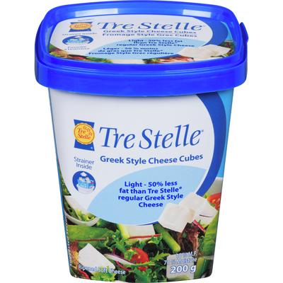 TRE STELLE LIGHT FETA CUBES [200 G]