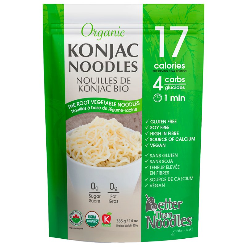 KONJAC ORGANIC NOODLES, 385 G